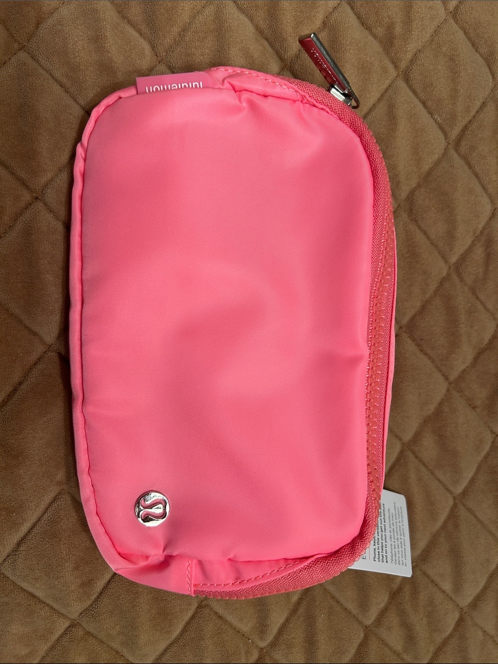 Lululemon hot pink belt bag nwt